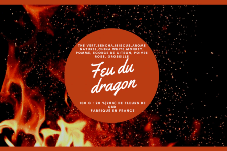 THE Détox BIO Feu du dragon au CBD 20% - 100 Grammes